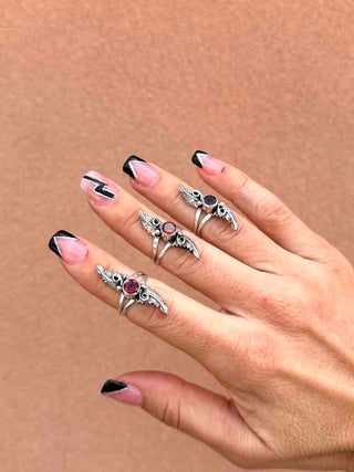 RTS ★ Garnet Rising Flame Ring