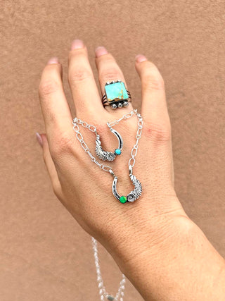 RTS ★ Floral Horseshoe Necklace