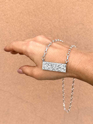 RTS ★ Engraved Bar Necklace