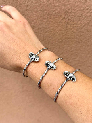 RTS ★ Sterling Flower Twist Cuff
