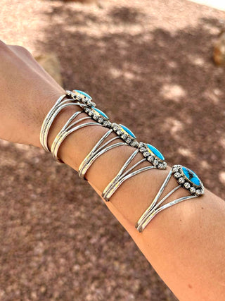 RTS ★ Triple Prong Cuff ★ Blue