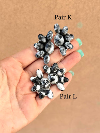 RTS ★ Navajo Half Cluster Earrings