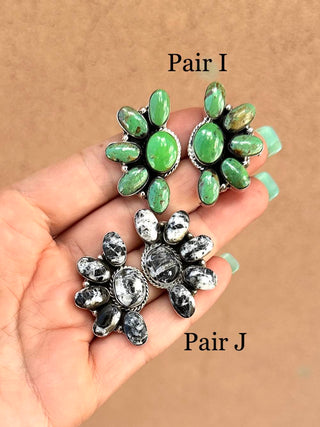 RTS ★ Navajo Half Cluster Earrings