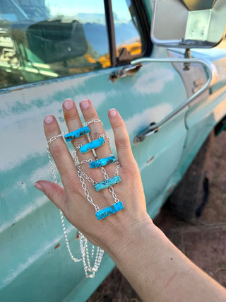 RTS ★ Blue Mini Bar Necklace ★ CYO