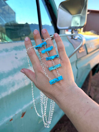 RTS ★ Blue Mini Bar Necklace ★ CYO