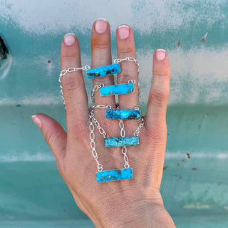 RTS ★ Blue Mini Bar Necklace ★ CYO