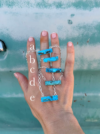 RTS ★ Blue Mini Bar Necklace ★ CYO