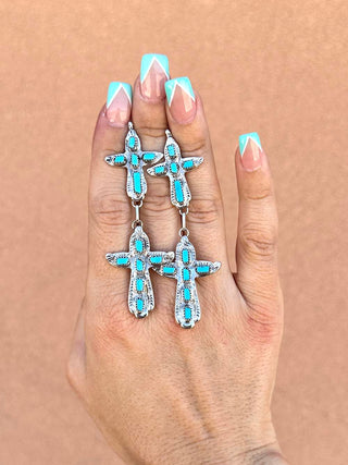 RTS ★ Twin Grace Cross Earrings