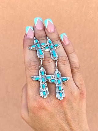 RTS ★ Twin Grace Cross Earrings