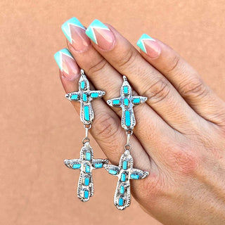 RTS ★ Twin Grace Cross Earrings