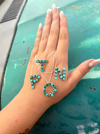 RTS ★ Original Porter Necklace ★ Blue Green Turquoise Mix