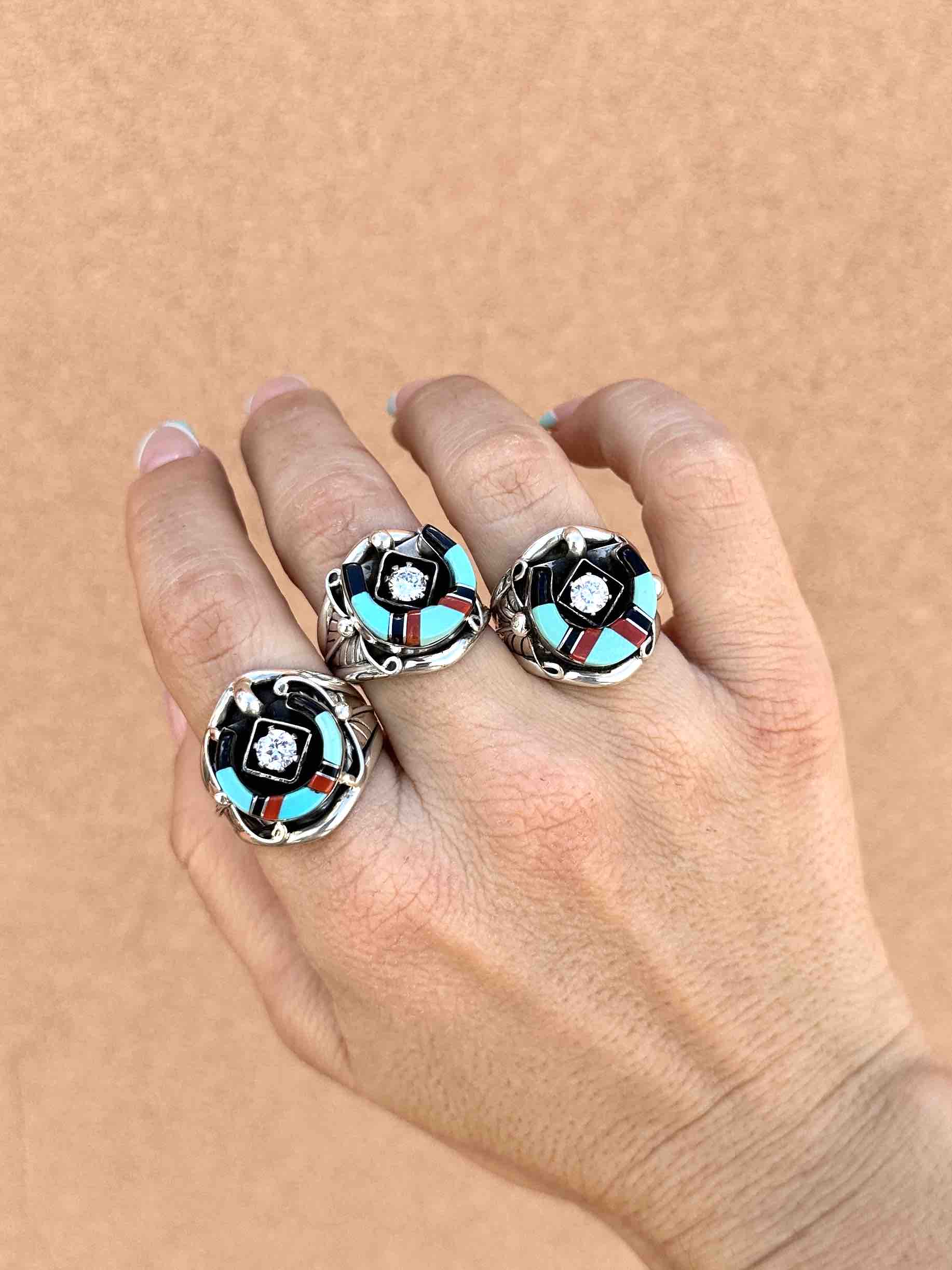 RTS ☆ Lucky Navajo Horseshoe Ring – Turquoise Tuesday