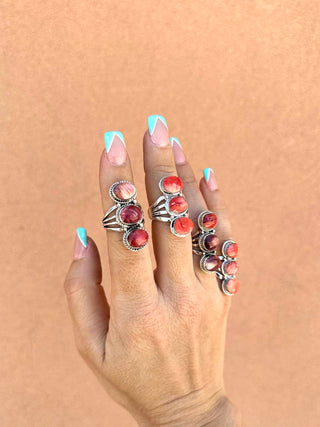 RTS ★ Sunset Trio Ring ★ Spiny Oyster