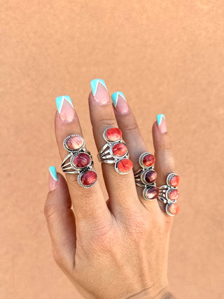 RTS ★ Sunset Trio Ring ★ Spiny Oyster