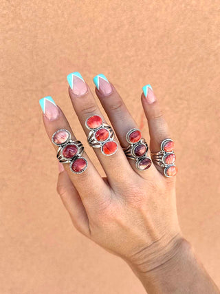 RTS ★ Sunset Trio Ring ★ Spiny Oyster