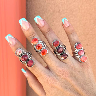 RTS ★ Sunset Trio Ring ★ Spiny Oyster