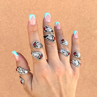 RTS ★ Coral Wrap Ring