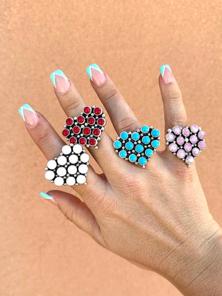 RTS ★ Multi Stone Heart Ring