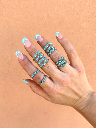 RTS ★ 5 Stone Zuni Stacker Ring