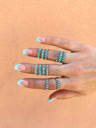 RTS ★ 5 Stone Zuni Stacker Ring