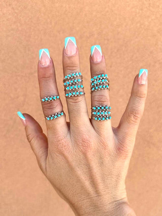 RTS ★ 5 Stone Zuni Stacker Ring