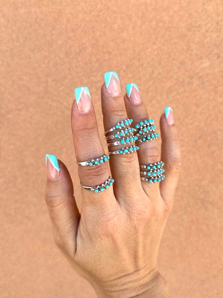 RTS ★ 5 Stone Zuni Stacker Ring