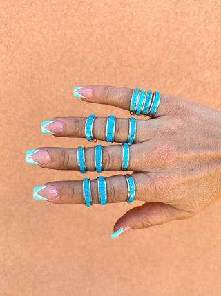 RTS ★ Goldie Stacker Blue Ring