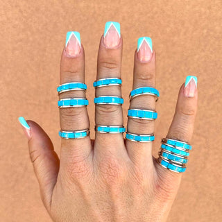 RTS ★ Goldie Stacker Blue Ring