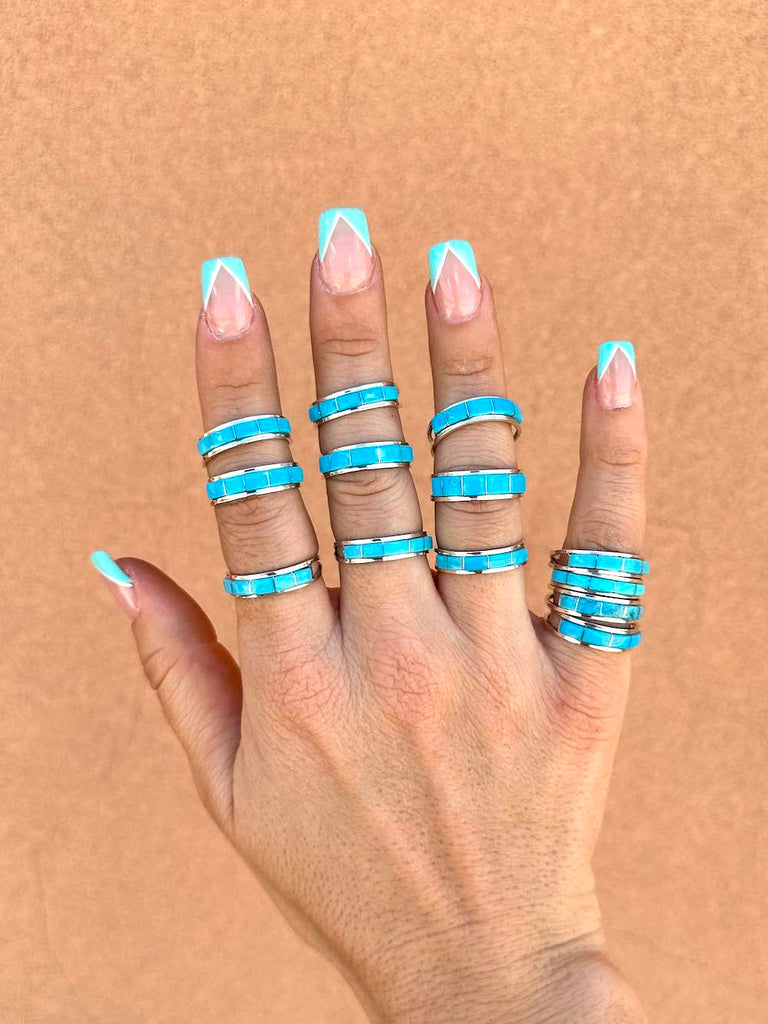 RTS ★ GOLDIE STACKER RING ★ Turquoise