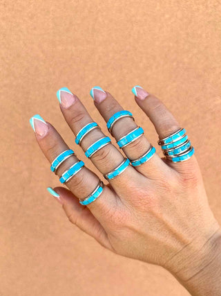 RTS ★ Goldie Stacker Blue Ring