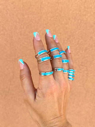 RTS ★ Goldie Stacker Blue Ring