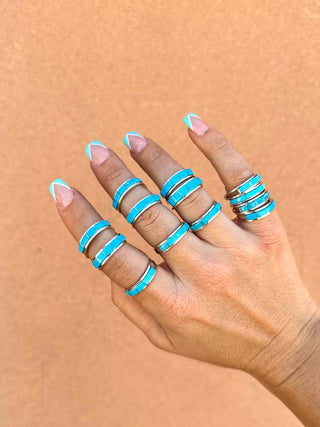 RTS ★ Goldie Stacker Blue Ring