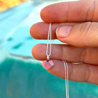 RTS ★ Pink Shell So Teeny Heart Necklace
