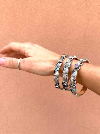 RTS ★ Amethyst and Turquoise Bangle