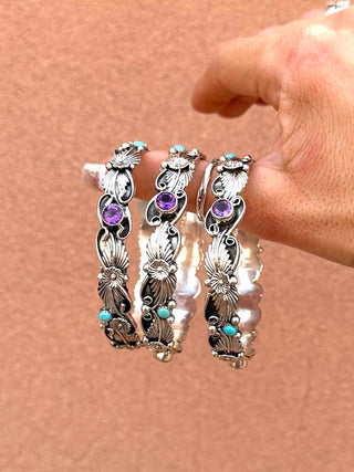 RTS ★ Amethyst and Turquoise Bangle