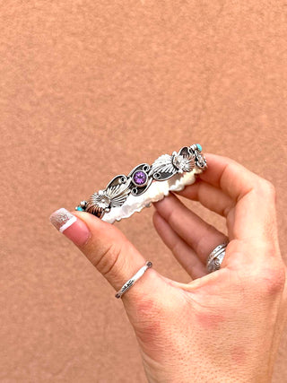 RTS ★ Amethyst and Turquoise Bangle