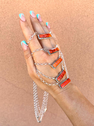 RTS ★ Spiny Oyster Medium Bar Necklace