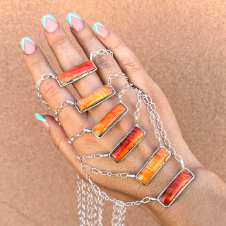 RTS ★ Spiny Oyster Medium Bar Necklace