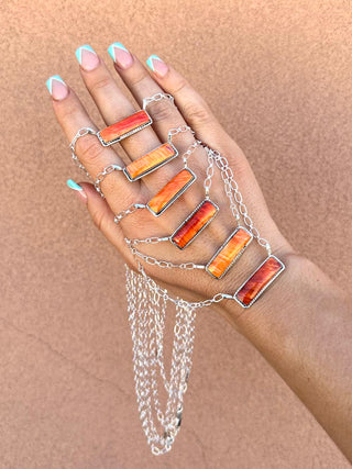 RTS ★ Spiny Oyster Medium Bar Necklace