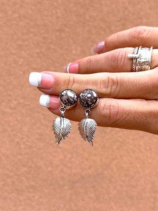 RTS ★ Wild Horse Leaf Drop Earrings