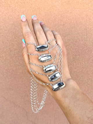 RTS ★ Perfect Frame White Buffalo Necklace