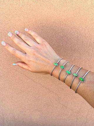 RTS ★ Marquise Twist Green Cuff