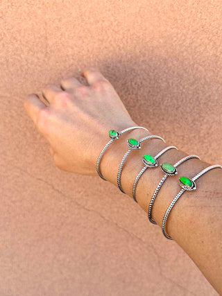 RTS ★ Marquise Twist Green Cuff