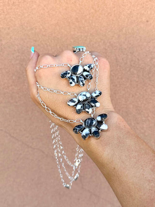 RTS ★ Navajo Half Cluster Necklace ★ White Buffalo