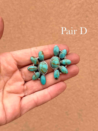 RTS ★ Navajo Half Cluster Earrings