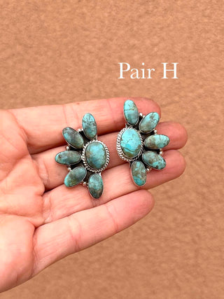 RTS ★ Navajo Half Cluster Earrings