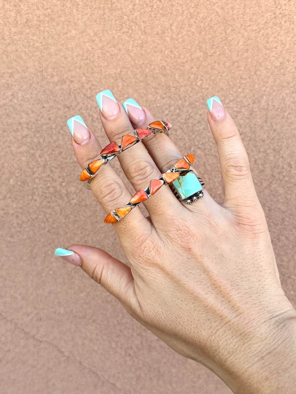 アクセサリー sweet RTS ☆ Lucky 7 Stone Cuff ☆ Spiny Oyster – Turquoise Tuesday