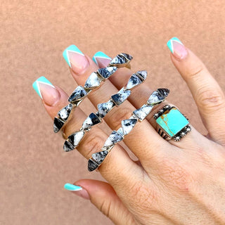 RTS ★ Lucky 7 Stone Cuff ★ White Buffalo