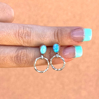 RTS ★ Faux Opal Lil Loop Earrings