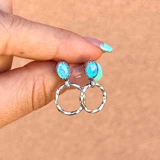 RTS ★ Faux Opal Lil Loop Earrings